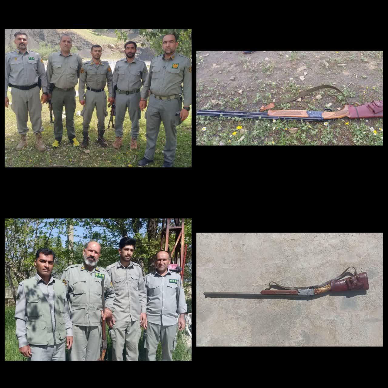کشف و ضبط دو قبضه اسلحه شکاری مجاز و غیرمجاز در استان لرستان
