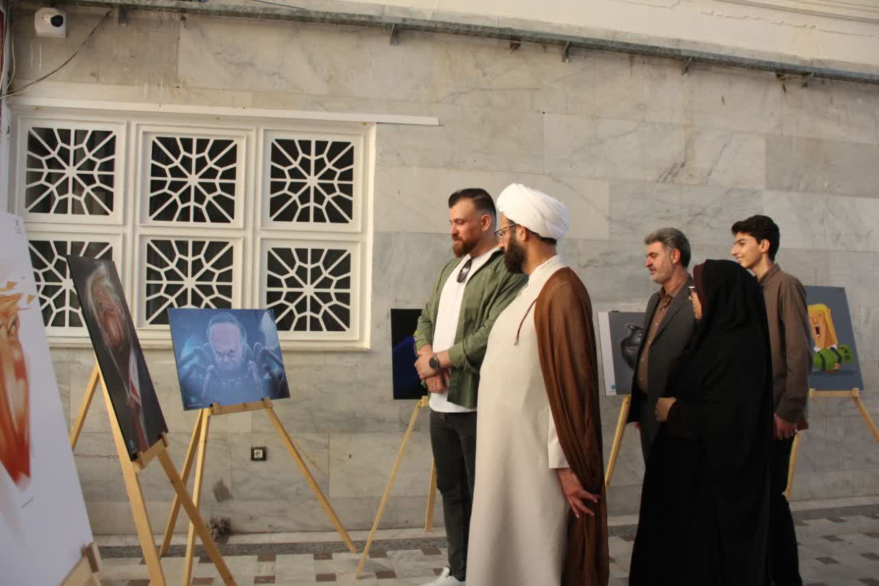 تصاویر/افتتاح جشنواره ملی کارتون و کاریکاتور "ای ایران"در لرستان